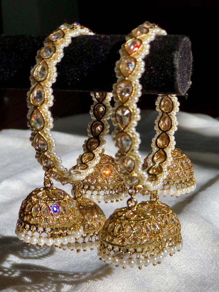 3-Jhumka Bangle set