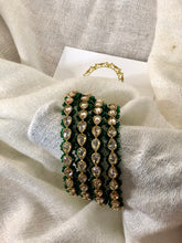 Load image into Gallery viewer, Beaded Polki Bangles
