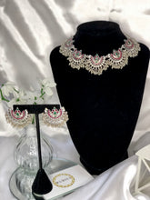 Load image into Gallery viewer, Prapti Necklace Set in Antique Silver
