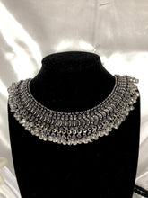 Load image into Gallery viewer, Antara Oxidized Necklace Set
