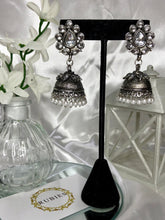 Load image into Gallery viewer, Beli Earrings in Antique Silver
