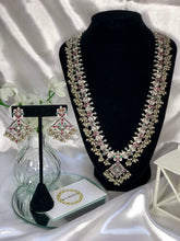 Load image into Gallery viewer, Durja Temple Necklace Set in Antique Silver
