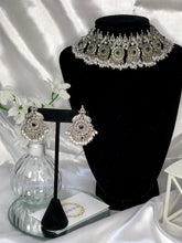 Load image into Gallery viewer, Aaheli Necklace Set in Antique Silver
